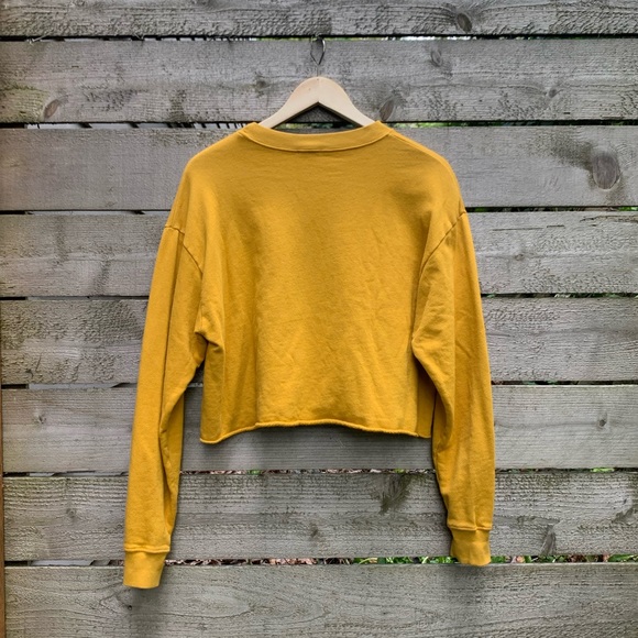 Mustard Cropped Los Angeles Crew Neck Day Brand - Picture 5 of 9